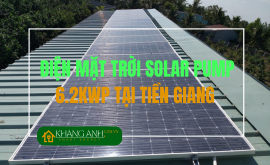 Hệ solar pump bơm năng lượng mặt trời 6.2kWp tại Tiền Giang