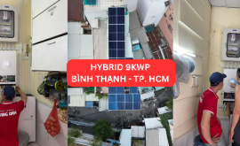 Hoàn thành dự án solar Hybrid 9KWP tại Bình Thạnh TP. HCM