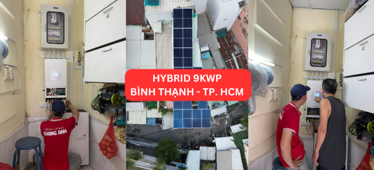 Hoàn thành dự án solar Hybrid 9KWP tại Bình Thạnh TP. HCM