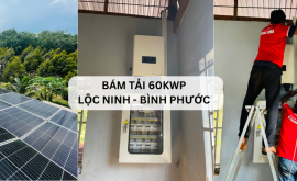 Hoàn thành dự án solar 60KWP tại Lộc Ninh Bình Phước