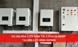 Hoàn thành dự án solar Hòa lưới bám tải 34.8KWP tại Bến Cát Bình Dương