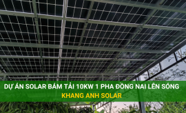 Dự án solar bám tải 10KWP 1 Pha tại Đồng Nai hoàn thành