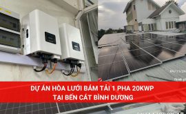 Hoàn thành dự án solar bám tải 20KWP 1 Pha tại Bến Cát Bình Dương