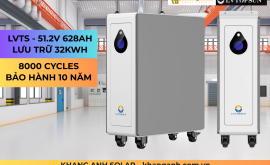 Pin Lithium LVTOPSUN 628Ah Lưu Trữ 32kWh Đã Có Mặt Tại Việt Nam