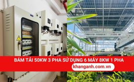 Hệ Thống Bám Tải 50kW 3 Pha Dùng 6 Máy 8kW 1 Pha Tại HCM