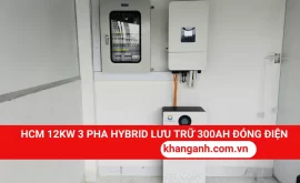 Hệ Thống Hybrid 12KW 3 Pha Lưu Trữ 15KWH Tại HCM Đã Hoạt Động