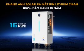 Tháng 10 này KHANG ANH SOLAR ra mắt PIN LITHIUM LVTOPSUN 314AH IP65 bảo hành 10 năm 