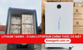 Khang Anh Nhập Cont Hàng Pin LVTOPSUN 16kWh 314Ah Mới Nhất Cuối Tháng 9