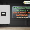 Combo Hybrid 8kW 3 Pha Cao Cấp Tự Lắp - Điện Mặt Trời Lưu Trữ - Hình ảnh 5