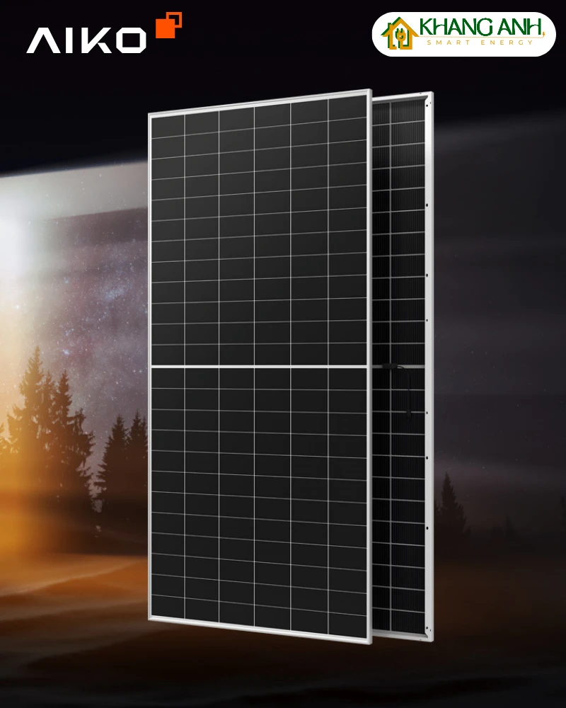 Tấm pin năng lượng mặt trời AIKO SOLAR 650W Công Nghệ N-Type ABC