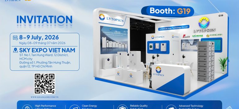 LVTOPSUN chính thức tham gia Solar & Storage Live Vietnam 2026 vào 2 ngày 08 – 09/2026