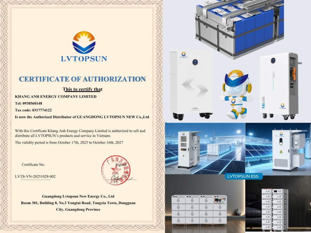 Pin Lithium LVTOPSUN 314Ah Lưu Trữ 16kWh | Bảo Hành 10 Năm - CÔNG TY ...