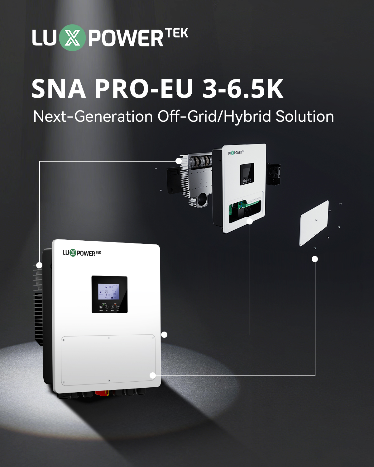 Inverter Hybird Luxpower SNA PRO 6.5KW 1 Pha | SNA PRO-EU 6.5K - Ảnh 2